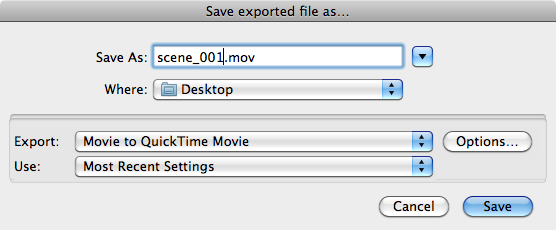 Movie Export